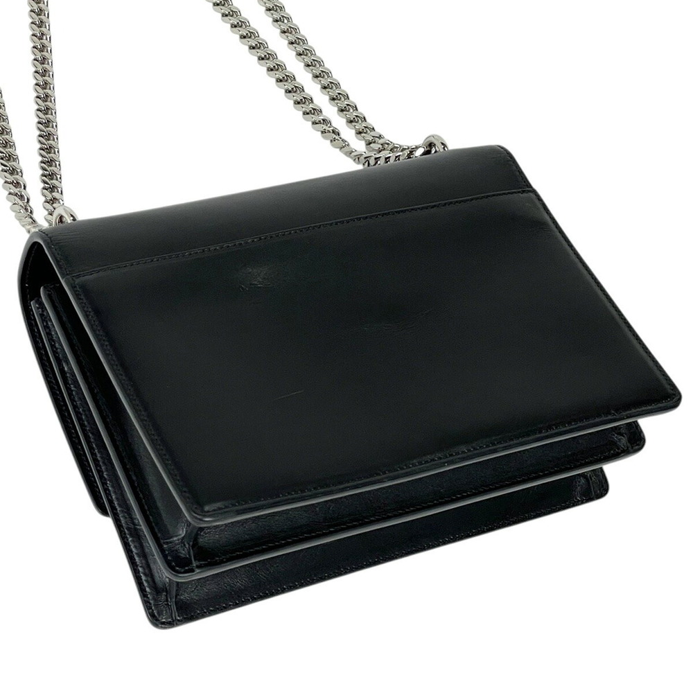 Saint Laurent Sunset Shoulder Bag Leather Black - Picture 2 of 7